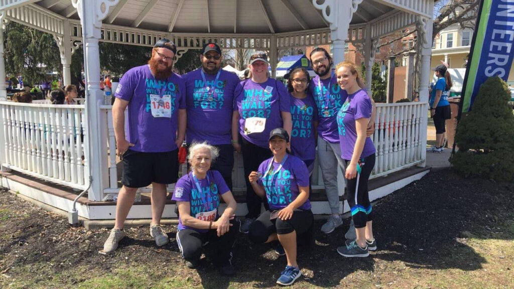 A picture of the first group of those that participated in the Gilead fundraising walk/run.