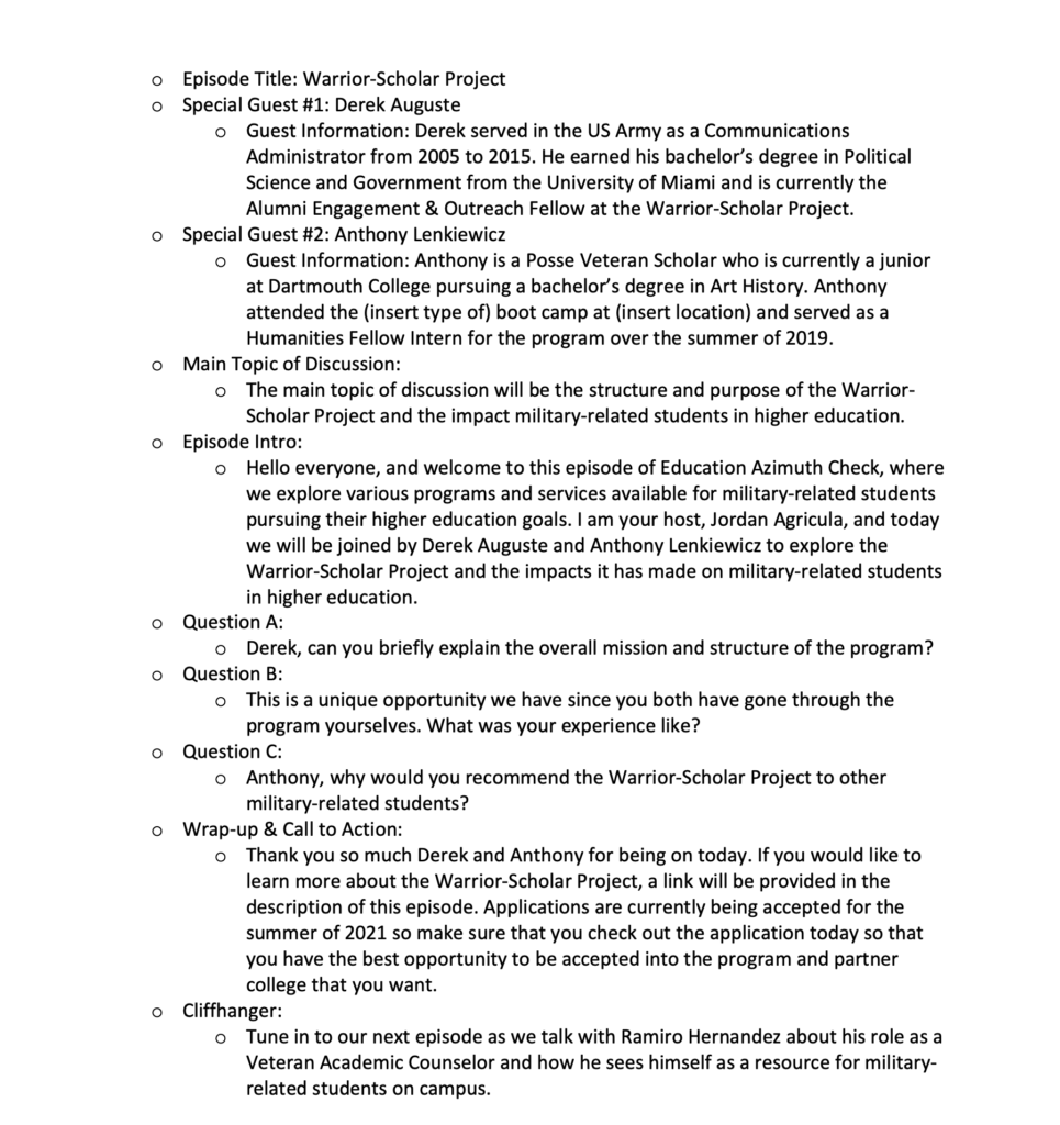 A picture of an episode layout from when I was designing the overall structure of each episode.